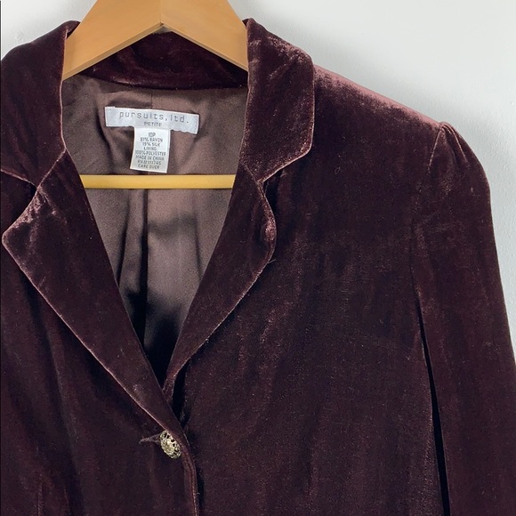 Pursuits Brown Blazer - Picture 1 of 6